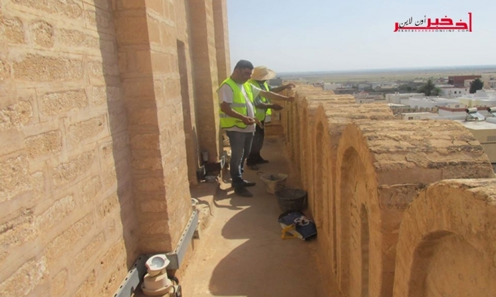 صور / إنطلاق أشغال ترميم جامع "عقبة بن نافع"