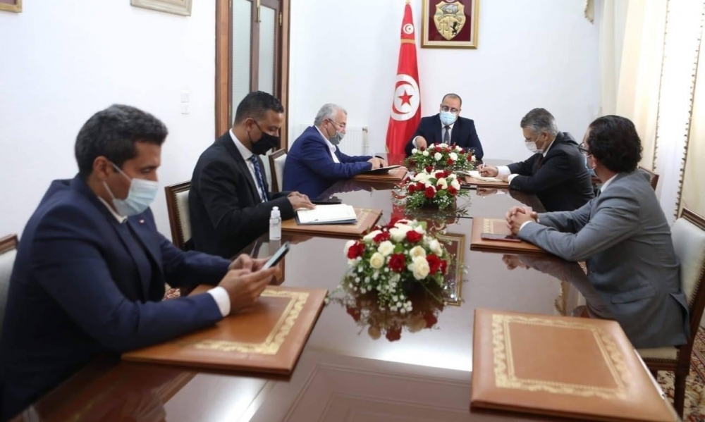 رئيس الحكومة يستقبل ممثلي حركة النهضة وقلب تونس وائتلاف الكرامة