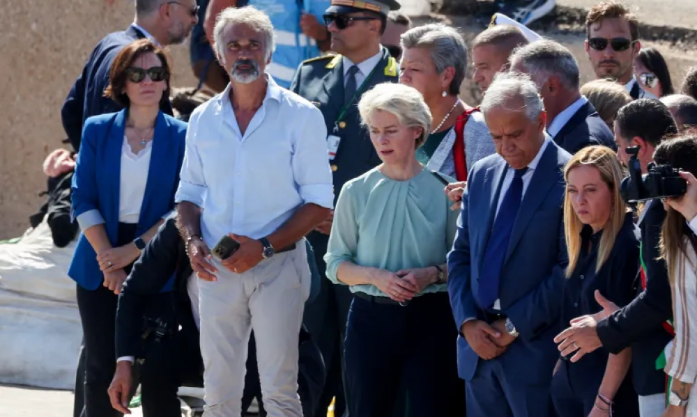  رئيسة المفوضية الأوروبية ورئيسة وزراء إيطاليا تدعوان إلى تضامن أوروبي مع إيطاليا في مواجهة تدفق المهاجرين