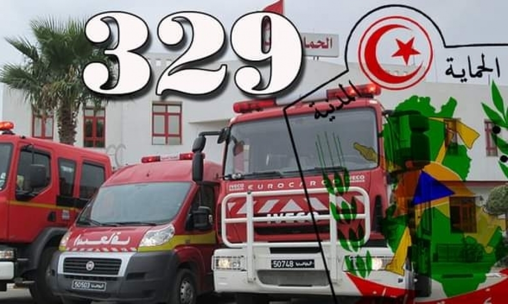 الحماية المدنية: 329 تدخل في الــ 24 ساعة الفارطة