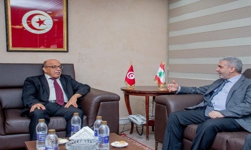 وزير العمل اللبناني يعرب عن رغبة بلاده في تطوير مجالات التعاون مع تونس