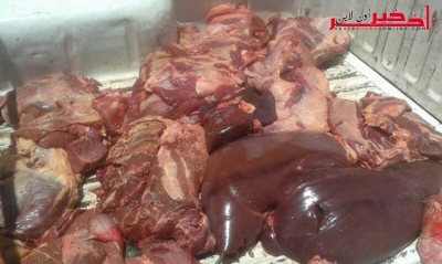 كانت معدّة للترويج في المطاعم، حجز أكثر من 250 كلغ من اللحوم والأحشاء الفاسدة