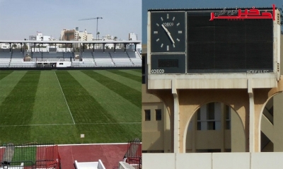 إنطلاق أشغال تركيز السبورة اللامعة بملعب الطيب المهيري بصفاقس بكلفة قدرها 600 ألف دينار