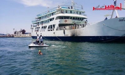 متابعة - بالفيديو / نجيب بالهادي يتمكن من جر باخرة تزن 1000 طن 