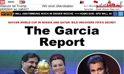 صحيفة " بيلد " الألمانية تكشف عن أدلّة جديدة  حول شراء أمراء قطر لأصوات إستضافة كأس العالم 2022
