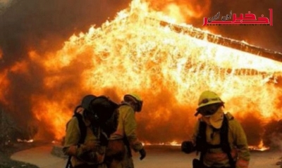لوس أنجلس الأمريكية / 140 ألف شخص بلا كهرباء إثر حريق هائل  لم يُكشف عن أسبابه