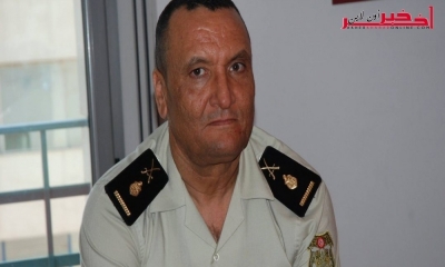 خليفة الشيباني : القضاء على 20 إرهابيّا أجنبيّا  و 129 إرهابيّا تونسيّا في ستّ سنوات