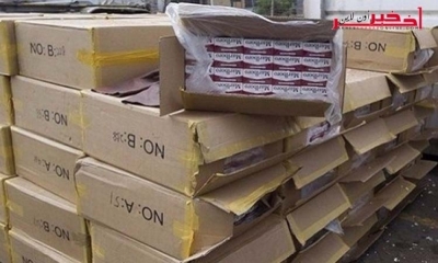 رمادة : ايقاف سيارة تهريب دون لوحات منجميّة و حجز 15000 علبة سجائر مهرّبة من ليبيا 