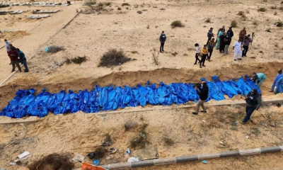 أفرج عنهم الاحتلال من مجمع الشفاء.. دفن جثامين نحو 100 شهيد في مقبرة جماعية بخانيونس