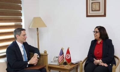  وزيرة التجارة وتنمية الصادرات تستقبل سفير الولايات المتحدة الأمريكية بتونس
