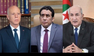  رئيس الجمهورية يستقبل نظيريه الجزائري والليبي للمشاركة في الاجتماع التشاوري الأوّل 
