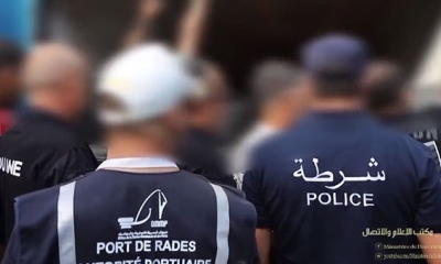 الداخلية تنشر فيديو حول عملية احباط محاولة ادخال كمية هامّة من المخدرات داخل مجرُورة بميناء رادس