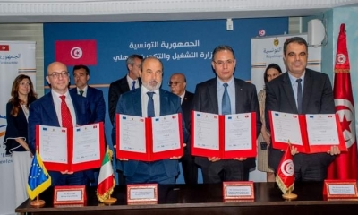  إمضاء إتفاقية تعاون إطارية تونسية إيطالية: 2000 عقد عمل في قطاع البناء والأشغال العامة